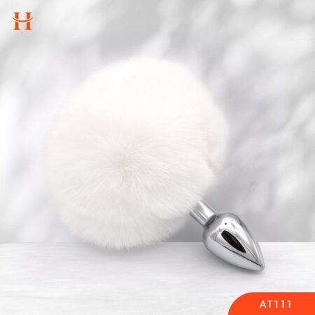 HappyWonderland_Pride Fluffy Bunny Tail With Small Size Anal Plug_AT111