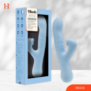 Happywonderland_Blush - Devin G Spot Clitoral Dual Stimulation Rabbit Vibrator_VB326